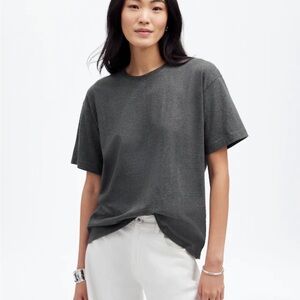 Madewell Heathered Cotton Relaxed Oversized Tee